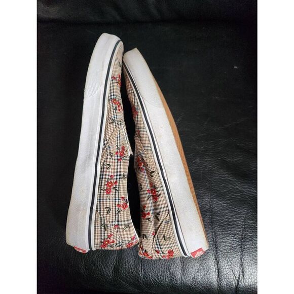 Vans Glen Plaid Floral Embroidered Slip-On 9 Men's/10.5 Women's - Picture 6 of 8